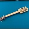 Ukulele bajo de caja de cigarros
