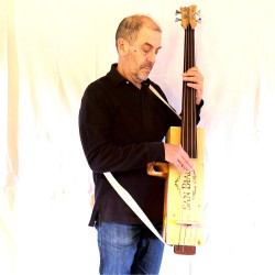 Contrabajo portátil de caja de vino